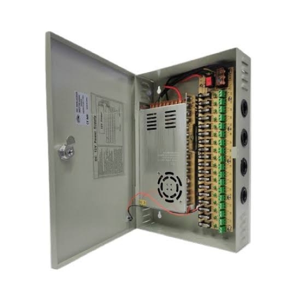 FUENTE CENTRALIZADA / 18 CAMARAS / 220 / 12V / 30 A