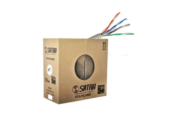CABLE DE RED CAT 5E U/UTP CAT 5E. CAJA MARON