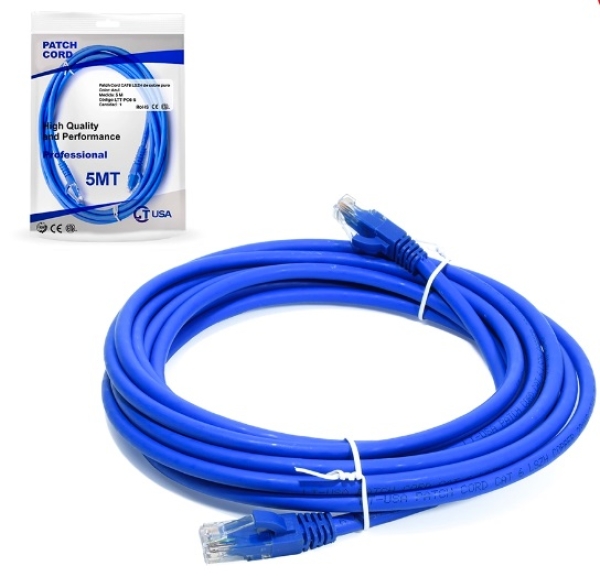 LT-PC6-1  PATCH CORD  LT CAT 6E LSZH AZUL 1MT