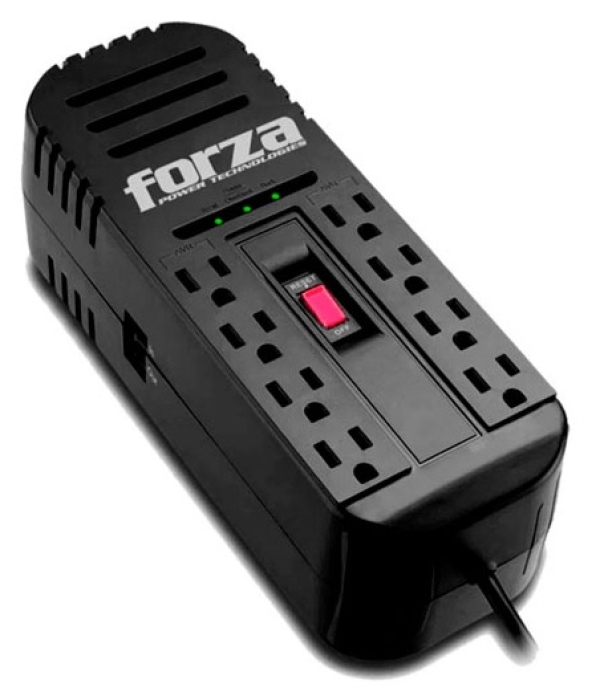ESTABILIZADOR FORZA FVR-2202 2200VA 1100W 8 OUT NEMA