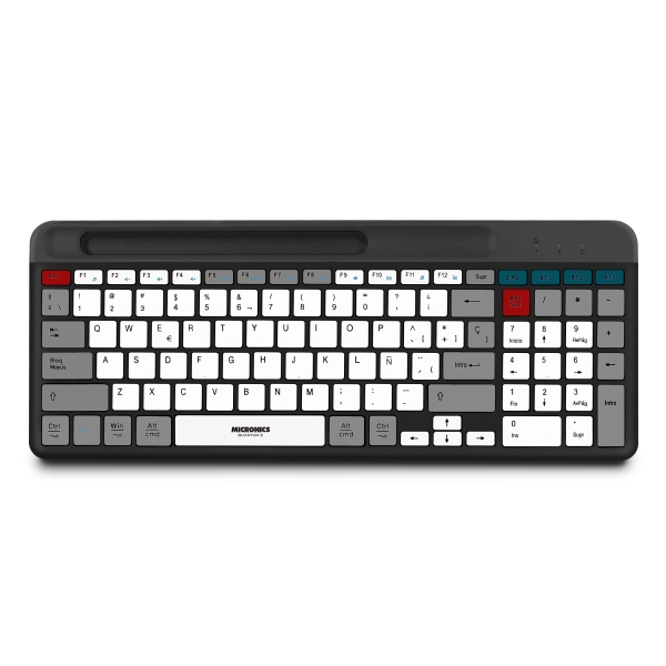 QUANTUM 3 MIC K600-3M TECLADO MULTIMEDIA BT RECARGABLE MICRONICS