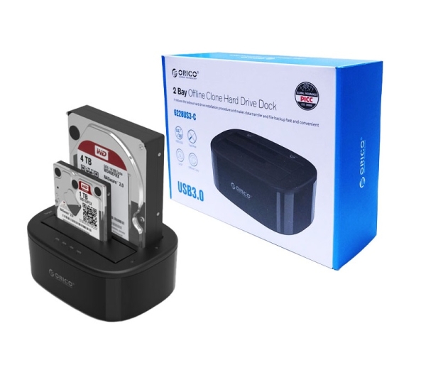 DOCK STATIONS ORICO   6228US3 USB 3.0 PARA DISCOS 2.5? – 3.5 CLONADOR ORICO