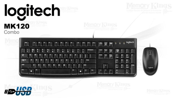 TECLADO Y MOUSE LOGITECH MK120 CLASSIC SPN USB