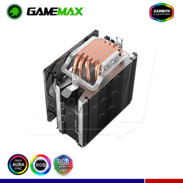 GAMA 500RGB COOLER PARA CPU RAINBOW RGB 1000-1800 RPM