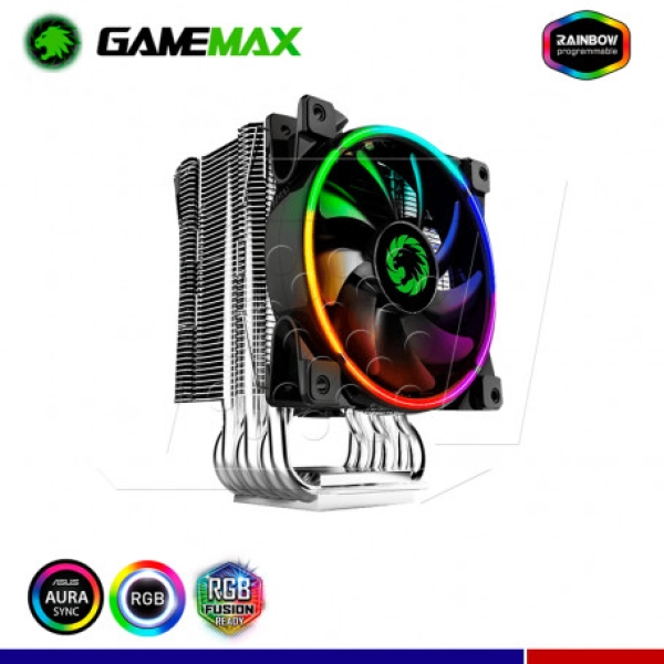 GAMA 500RGB COOLER PARA CPU RAINBOW RGB 1000-1800 RPM
