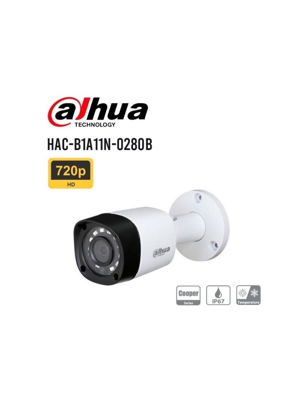 CAMARA ANALOGICA  EXTERIOR  DAHUA  DH-HAC-B1A11N 720P 1MP