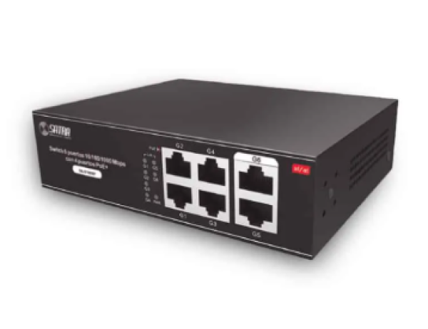 SWITCH GIGABITE POE  SATRA 6 PUERTOS /4 POE