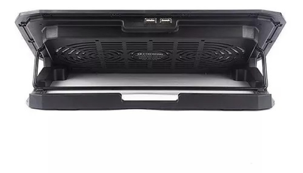 HA-73 COOLER DE LAPTOP PLASTICO/METAL 02 COOLER 14 CM LED AZUL