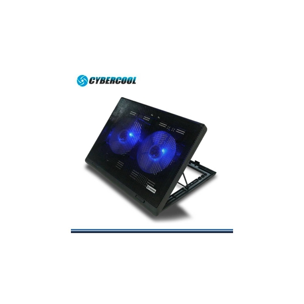 HA-71 COOLER DE LAPTOP PLASTICO / METAL 02 COOLER 14CM LED AZUL