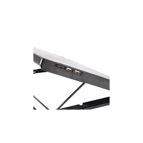 HA-71 COOLER DE LAPTOP PLASTICO / METAL 02 COOLER 14CM LED AZUL