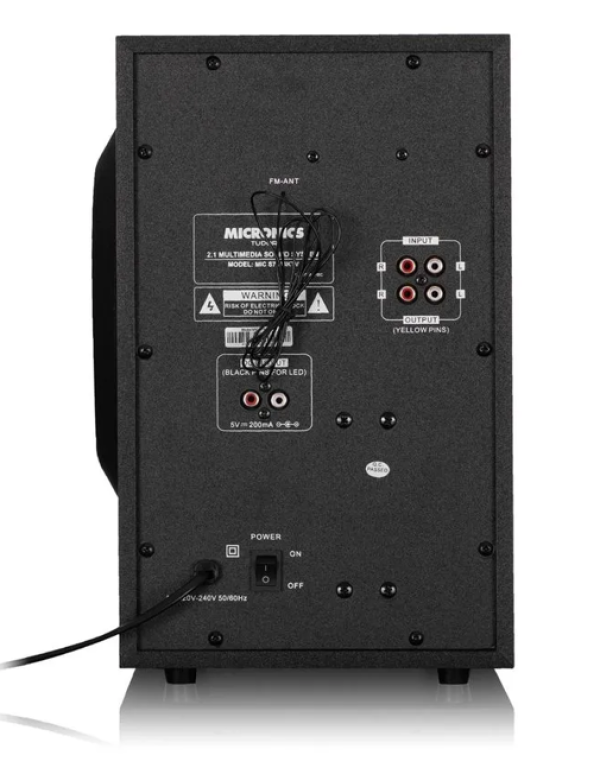 PARLANTE 2.1 MICRONICS TUDOR MIC S7613KTV
