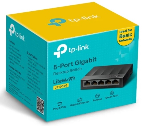 SWITCH TP-LINK 5 PUERTOS LS1005G CASE PLASTICO