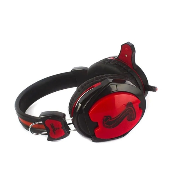 AUDIFONO GAMER HALION S4 COBRA NEGRO/ROJO