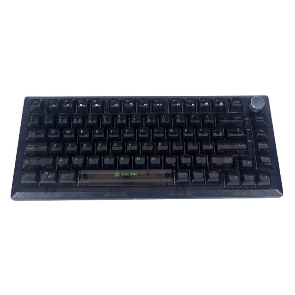 TECLADO MECANICO HALION HA-K751 GASKET RGB MECANICO TRANSPARENTE