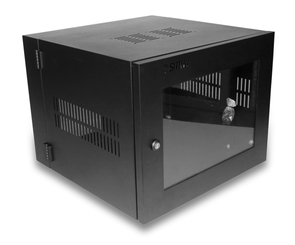 GABINETE SATRA DE PARED C/PUERTA  DE VIDRIO 8RU  41X53X54