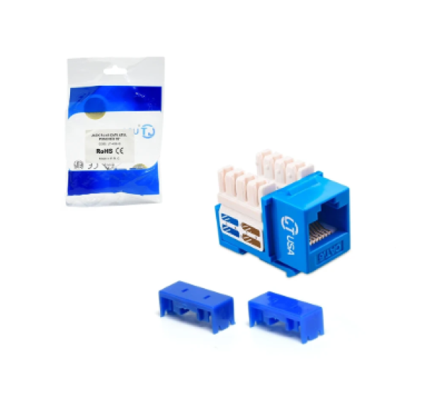 JACK RJ45 CAT 6 LT USA LT-458-B-UL AZUL