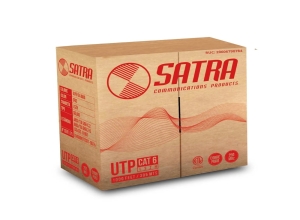 CABLE DE RED U/UTP LSZH CAT 6 SATRA MARON CON ROJO305M