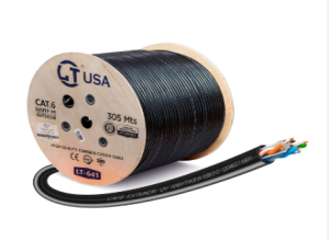 LT USA CABLE UTP CAT 6E DE EXTERIOR 305MTS PURO COBRE LT-641