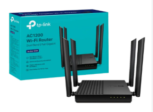 ROUTER TP-LINK ARCHER C64  5 PUERTOS GIGABIT WIFI 1200AC