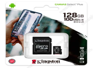 KINSTONG 128GB MICSDXC CANVAS SELECT PLUS  100R A1 C10