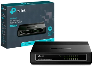 SF1016D  SWITCH DE 16 PUERTOS 10/100 TPLINK PLASTICO