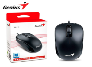 MOUS GENIUS DX-110  USB OPTICO 1000 DPI BLACK