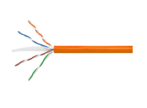 CABLE DE RED LAN CABLE CAT 6E EXTERIOR 305M CAJA NARANJA