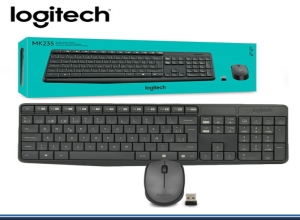 TECLADO Y MOUS INALAMBRICO LOGITECH MK235 USB BLACK