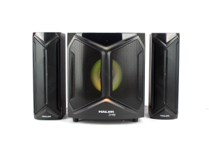 PARLANTE 2.1 STRIKE HA-633BT 200W BOCINA 6.5+ 3X2 CON LUCES LED