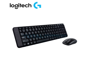 TECLADO Y MOUSE INALAMBRICO LOGITECH MK220 USB  BLACK