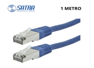 PATCH CORE SATRA  1M AZUL   CAT 6A LSHZ S/FTP