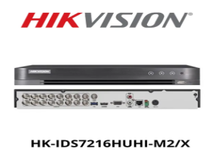 DVR ANALOGICO HIKVISION 16CH ACUSENSE 5MP  2HDD  HK-IDS7216HUHI-M2/XT