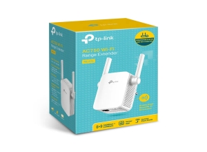 EXTENSOR DE RANGO TP-LINK  RE205 WI-FI 5 AC750 / 5 GHZ 433 MBPS / 2.4 GHZ 300 MBPS / 1 PUERTO 10/100