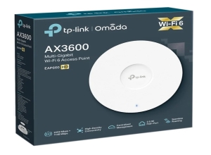 ACCESS POINT TP-LINK OMADA EAP660 WI-FI 6 AX3600, 1 PUERTO 2.5G, POE+, 2.4GHZ (1148MBPS) Y 5GHZ (2402MBPS)