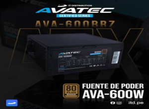 FUENTE DE PODER AVATEC AV-PSA-600BRZ 600W 80 PLUS BRONCE