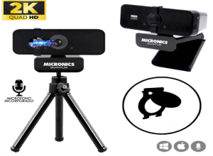 CAMARA WEB MICRONICS QUANTUM MIC W700 - 2K + TRIPODE