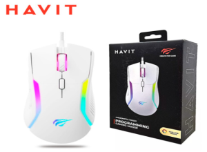 MOUSE GAMER HAVIT MS1033 BLANCO 8000 DPI USB
